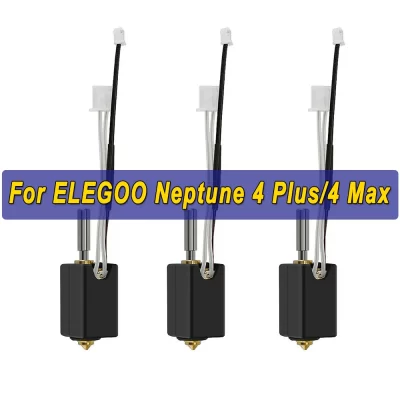 Para elegoo netuno 4 plus/max hotend kit acessórios bocal de bronze termistor tubo aquecimento final quente para impressora 3d netuno 4 max