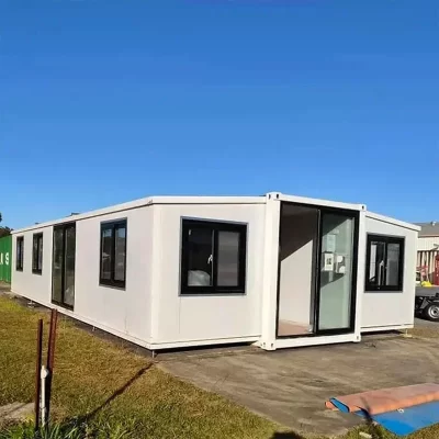 Container Houses 3 Bedroom Expandable Foldable Flat Pack Shipping Prefabricated Container House Shop Garage Storage Storehouse