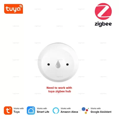 Tuya zigbee inteligente sensor de água detector vazamento alarme detecção vazamento inundação vida inteligente app controle remoto segurança em casa inteligente
