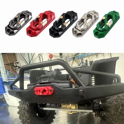 Acessórios de metal simulação guincho de metal elétrico para 1/10 1/8 rc modelo carro rastreador acessórios modificação