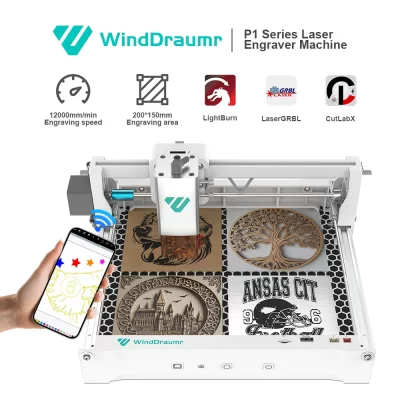 Gravador a laser portátil 3w 5w 10w 1064nm ir 1w máquina de gravação a laser cnc ferramenta de corte a laser para metal madeira couro acrílico