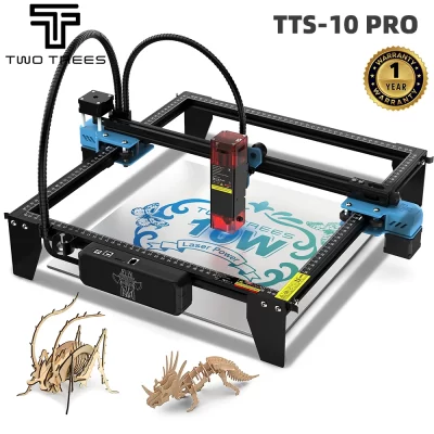 Twotrees TTS-10 pro gravador a laser de aço inoxidável impressora logotipo metal máquina gravura a laser para corte madeira acrílica couro