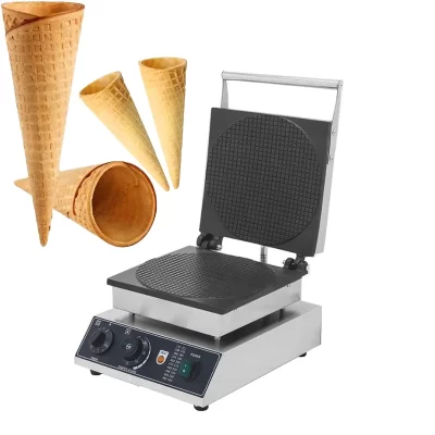 Máquina holandesa elétrica do Waffle do Stroopwafel, Fabricante do cone do waffle, Placa de ferro do xarope, Forno do bolo do petisco, Comercial