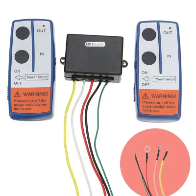 3 PCS Guincho Sem Fio Remoto 12 V/24 V Aparelho Duplo 50 pés para Jeep SUV Acessórios para Guindaste de Recuperação de Carro