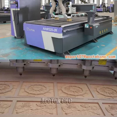 CNC Router Machine 1325 One Head with 2 Spindles 4 axis with air Cooled Spindle Woodworking Engraving Machine