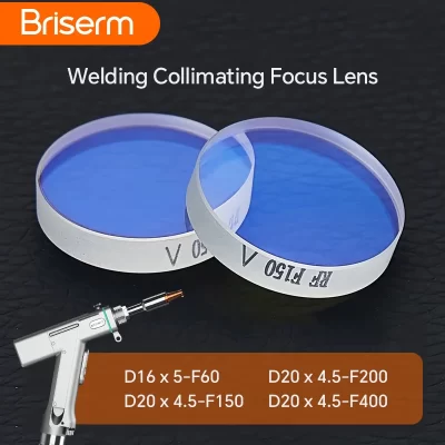 Lente de foco colimadora a laser de fibra d20x4.5 f150 f200 f400 f800 d16x5 f60 para sup20s/t 21t 23s/t cabeça de soldagem a laser portátil