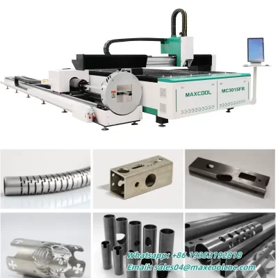 3kw Steel Metal Pipe and Plate Fiber Laser Cutting Machines High-speed CNC Lazer Metal Sheet Cutter for 6m Tube