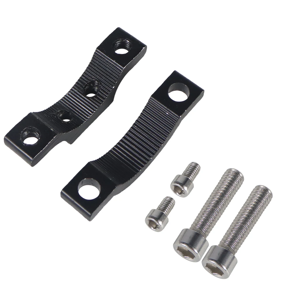 2x Bike Motorcycle Headlight Spotlight Mount Aluminum Handlebar Fixed Clamp Bracket Clip M5 M6 Screw Front Light Camera Holder - Image 4