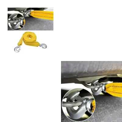 4m 5 toneladas reboque carro reboque puxar a alça aço forjado ganchos aço Road Recovery Trailer Winch Cable
