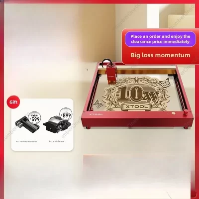 Máquina de gravação a laser xtool d1 pro10w, máquina de corte para carpintaria, automática, pequena marcação e gravação de folhas