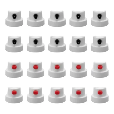 Tampas de tinta spray cabem latas femininas, tampas de jato plano, bico de lata de pulverização, caligrafia, bicos de pintura em spray, pontas de pintura em spray-20 peças