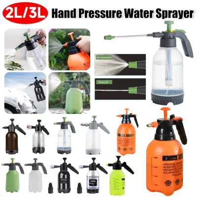 Pulverizador De Jardim De Pressão De Mão, Bomba De Ar Ajustável, Pulverizador De Água, Garrafa De Spray De Plantas, Lavagem De Carro, Rega Pode, Ferramentas De Jardinagem, 2L