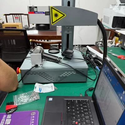 20W Desktop Fiber Laser Engraver, High-Speed Marking Machine for Metal, Plastic, Ceramics, 110x110mm Laser Engraving Machine