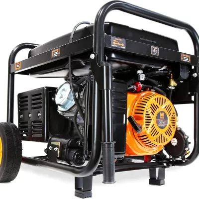 Hot-selling DF1100X 11000-Watt Electric Start Portable Generator with Wheel Kit and CO Shutdown Sensor, Black