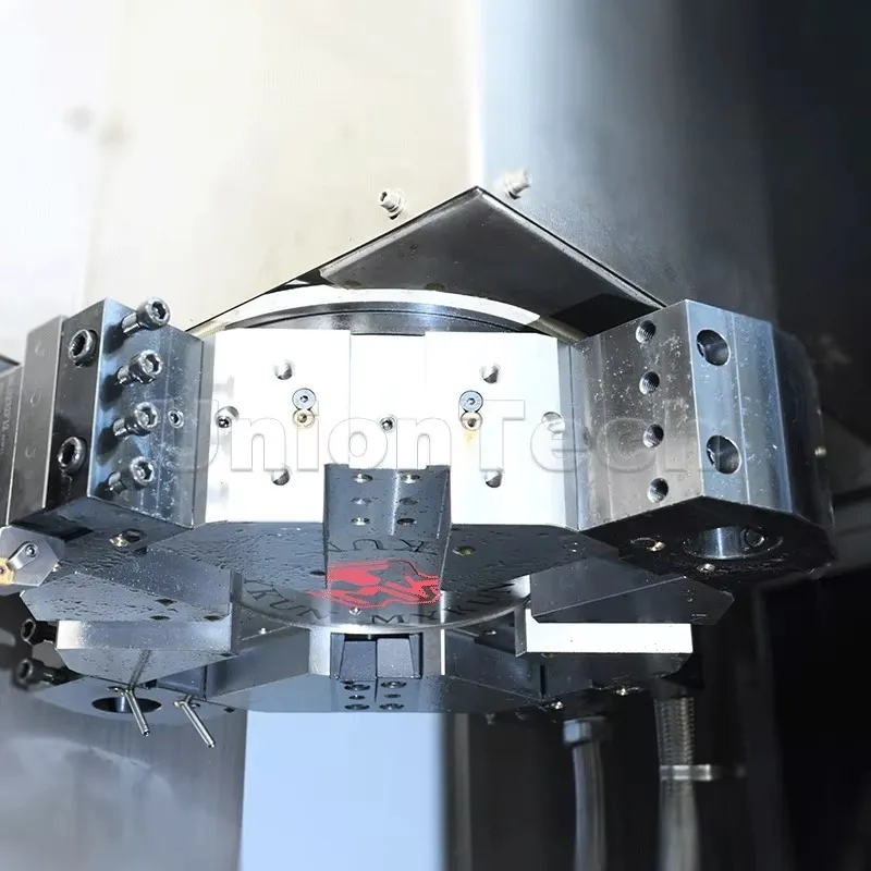 Centro de torneamento cnc de processamento de roda de torno vertical cnc vtc500 resistente com 8 estações servo torreta máquinas-ferramentas - Image 4