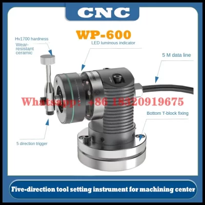 Centro de usinagem CNC instrumento de configuração de ferramenta de 5 direções WP-600 ferramenta de medição detecção de danos substitui Renishaw Cyclmotion