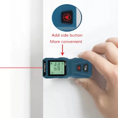 Medidor de distância a laser digital, telêmetro infravermelho, fita métrica, 40m, 60m