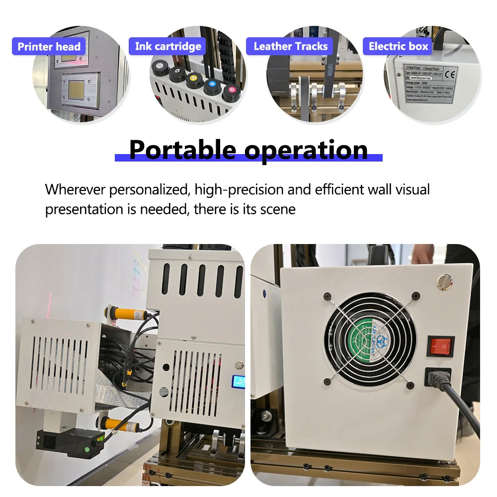 Impressora de parede compacta MAXWAVE Pegada pequena Função grande adequada para residências de estúdios pequenos que economizam espaço - Image 4