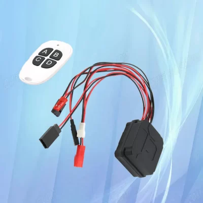 Guincho controlador sem fio controle remoto receptor LED interruptor para caminhão jipe RC4WD TRX4 SCX10 RC acessórios