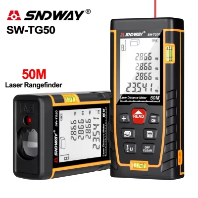 Sndway laser range finder laser rangefinder medidor de distância a laser dispositivo de medição digital ferramenta fita eletrônica laser trena tg mt