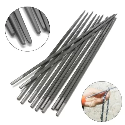12 peças de arquivos redondos de motosserra 4,8 mm para afiar apontador de motosserra geralmente