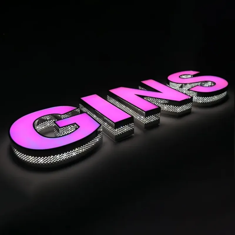 Sinalização 3D personalizada LED Sinalização de publicidade externa Faróis da empresa Luzes laterais Backlight Design de sinalização do alfabeto - Image 2