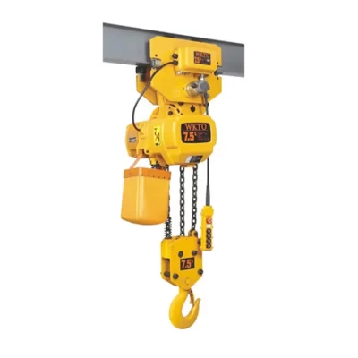 talha elétrica de corrente  com trolley cap. 500 kg até 5 toneladas, Grua de corrente pneumática 3 toneladas Grua elétrica de corrente manual de 5 toneladas