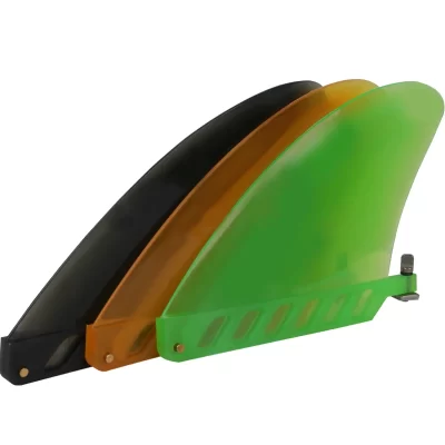 Parafuso de barbatana dos eua de 4.6 polegadas, fixação de stand up paddle board, caixa de barbatana tpu flexível, acessório de placa sup meio transparente