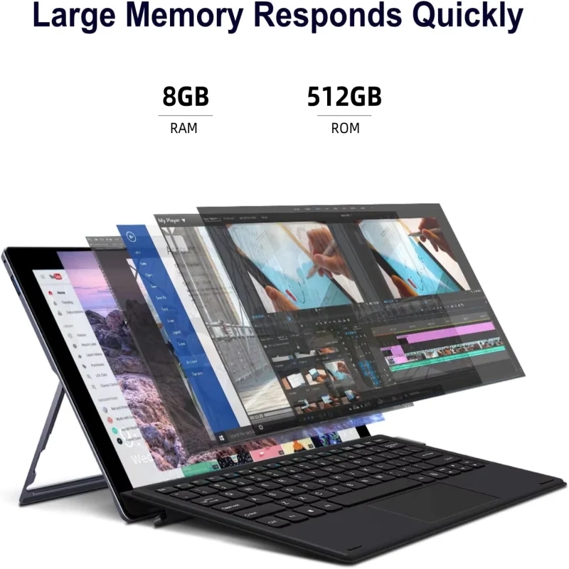 Galavey Terra Tablet 11.6" Intel Celeron N4120 64-Bit Windows 11 8GB RAM 512GB ROM Type C Tablets 1920x1080IPS HDMI-Compatible - Image 2
