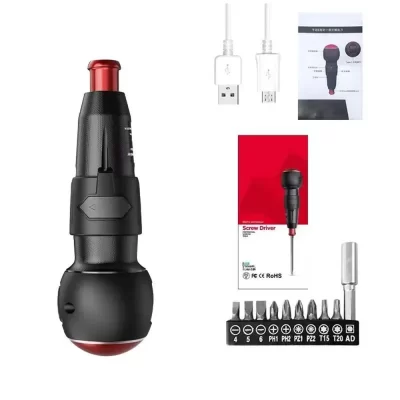 Mini chave de fenda elétrica 3.6v, cabeça de troca rápida, pequena chave de fenda elétrica tipo c, carregamento rápido, desmontagem de pequenos aparelhos