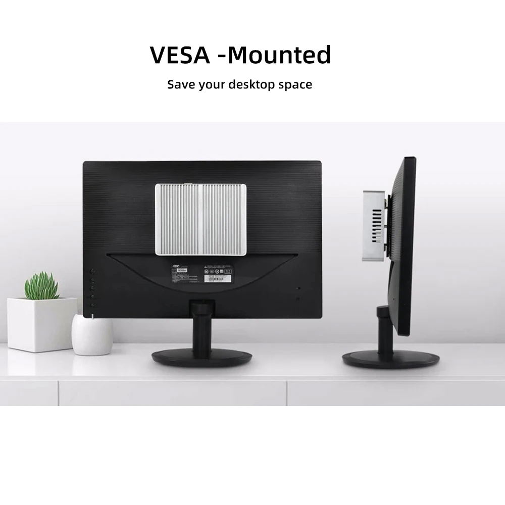XCY Fanless Mini PC Intel Core i7 4500U i5 5200U 300M WiFi Gigabit Ethernet 8x USB VGA HDMI Display Windows 10 Linux HTPC - Image 6