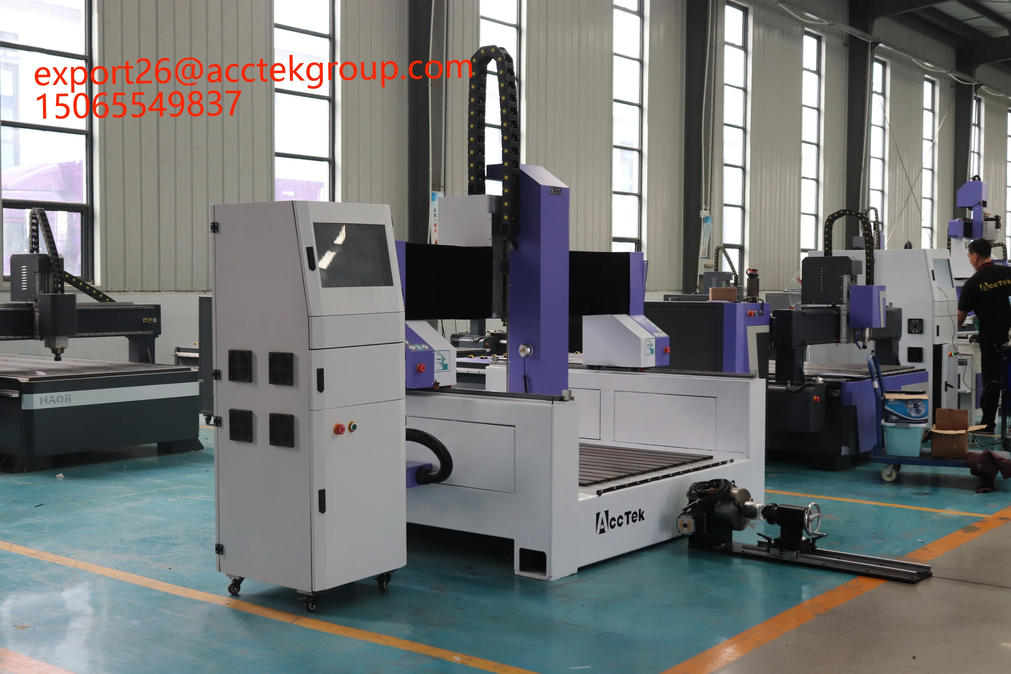 Wood Cutting Machine Cnc 1325 1530 Router 3 Axis 4 Axis 220V 380V Wood Engraving Machine With 3.2kw Water Cooling Spindle - Image 2