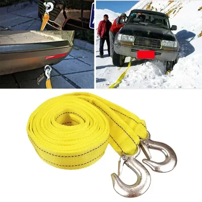 4m resistente 5 ton cabo de reboque do carro reboque puxar corda cinta ganchos van recuperação estrada para audi benz buick skoda mazda ford toyota bmw
