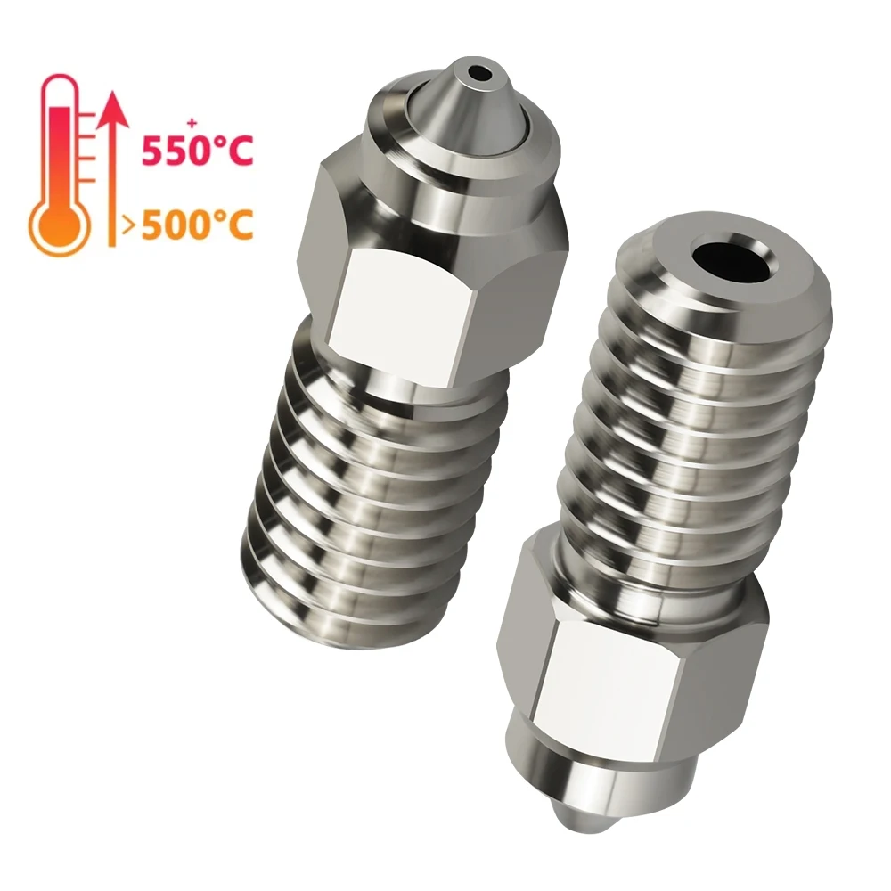 Novidade bico para elegoo netuno 4 pro corpo bimetálico cromo zircônio cobre + bicos de inserção de aço endurecido para netuno4 - Image 4