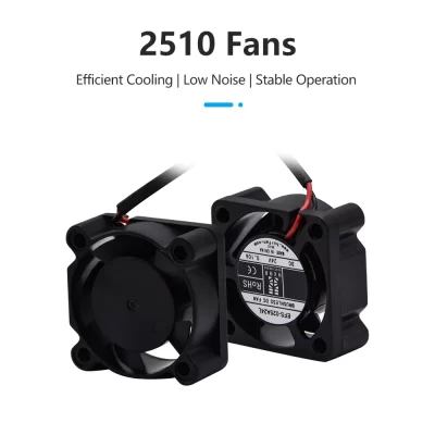 Rolamento de esferas 2510 ventilador para ender 3 v3 se Ender-3V3KE CR-10 se impressora 3d hotend 2510 ventilador de refrigeração axial 24v sem escova dc 0.1a