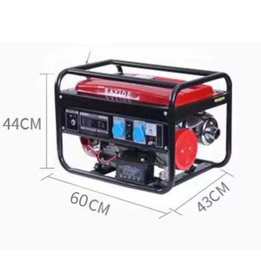 220V 3KW 7HP Household Electric Start Gasoline Generator Outdoor Camping 4 Stroke Generator Panel Dual Power Supply No Tire - Image 5