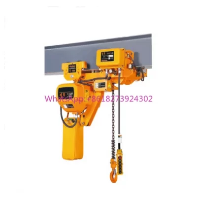 Talha elétrica monofásica de 110v com capacidade de 500kg-5ton para 1 tonelada 2 toneladas 3t HHBB para guindaste Troley