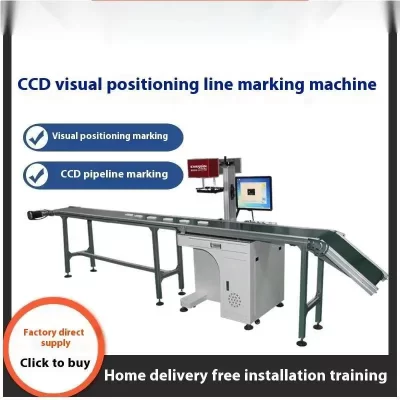 Fully Automatic Positioning Plastic Metal Engraving CCD Vision Laser Marking Machine