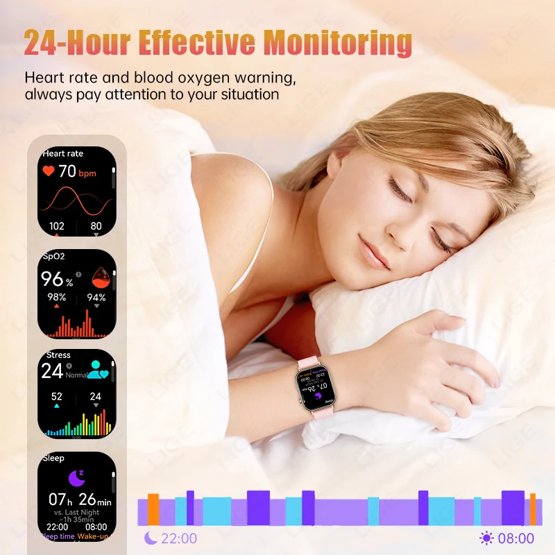Lige 2025 para android ios gps relógio inteligente feminino 2.01 "tela hd freqüência cardíaca bluetooth chamada bússola ip68 à prova dip68 água masculino smartwatch - Image 4