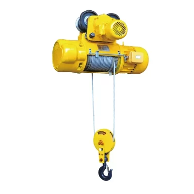 Talha elétrica de cabo de aço com Trolley Grua elétrica de corda de fio do guindaste Hitachi