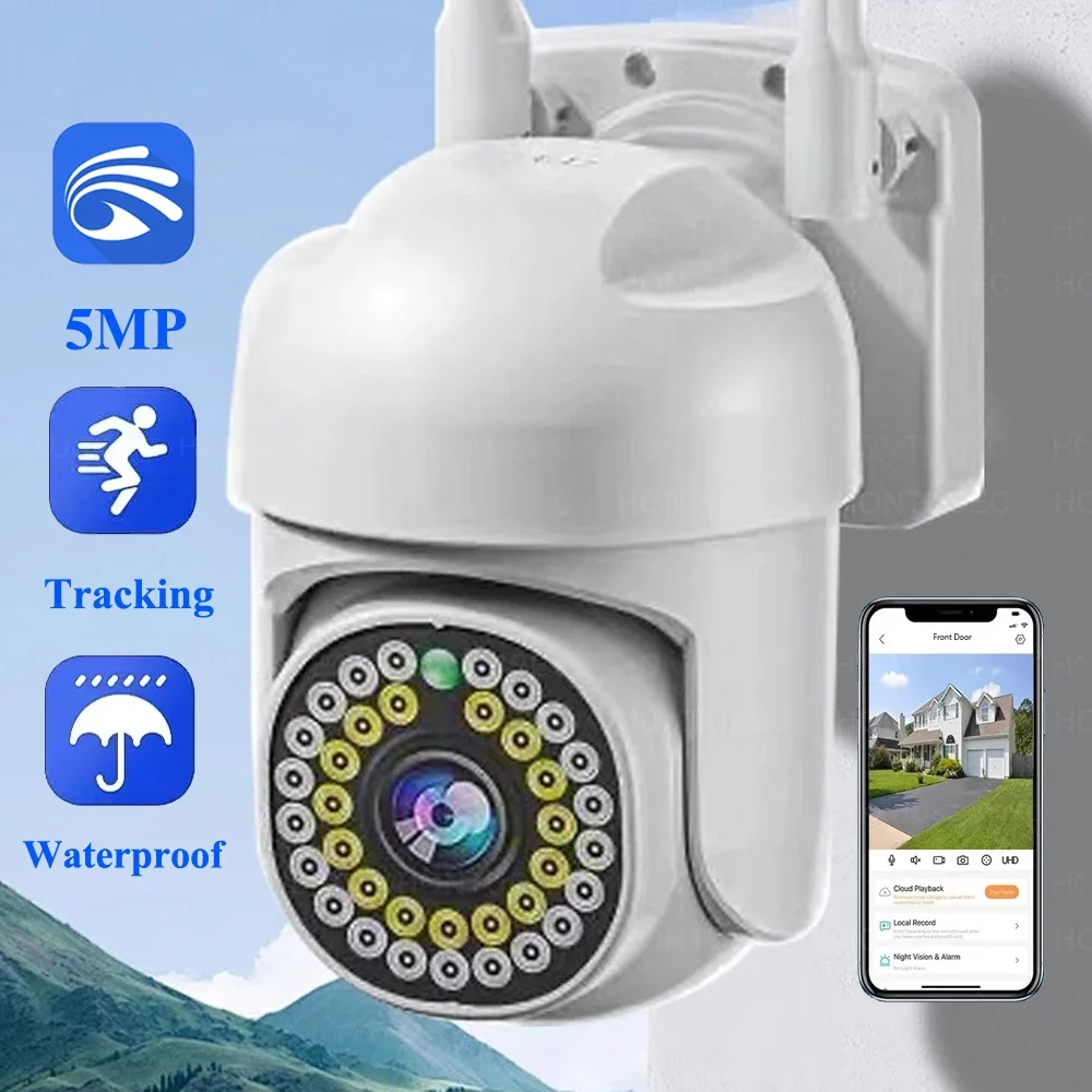 Yoosee câmera ip hd 3mp 5mp cctv ao ar livre à prova dwaterproof água cor visão noturna rastreamento automático câmeras de vigilância de áudio em dois sentidos