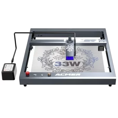 Máquina de gravação a laser de alta potência ACMER P2 144w para pedras de metal acrílico 400*410mm máquina de corte para carpintaria