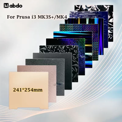 MK3S + Placa de Construção para Prusa i3 MK3S + Folha PEI PET PEO PEY Primavera Aço Dupla Face Impressão Folha de Placa Magnética para Prusa MK4