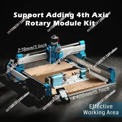 Máquina roteadora CNC 4040-PRO para carpintaria, metal, acrílico, nylon, corte, fresagem, controle, gravação CNC de 3 eixos
