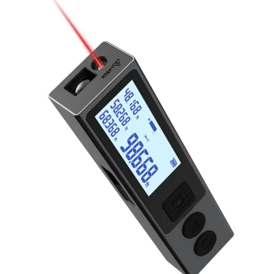 Mileseey mini fita métrica laser digital m120, ferramentas de medição bluetooth, elegante e minimalista caso medidor de distância metálico
