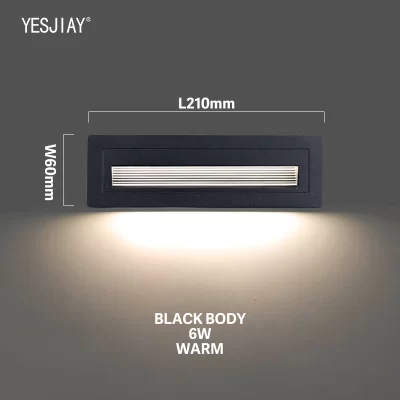 Recessed impermeável conduziu a lâmpada de parede luz conduzida da parede ac110v 220v caso da escada ao ar livre indoor luz escada caminho corredor lâmpada