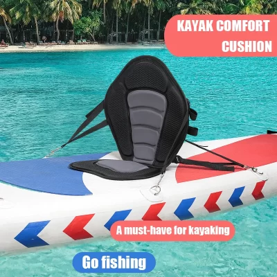 Encosto de assento de luxo prancha de surf barco transparente esquis de água rafting caiaque encosto ajustável inflável caiaque surf b