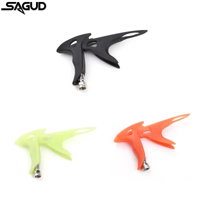 Sagud suporte de aerógrafo, acessórios portáteis de plástico, preto/verde/laranja para acessório de suporte de escova de ar de dupla ação