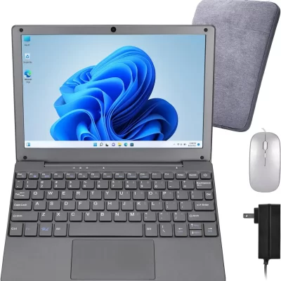 Windows 11 Laptop 10.1inch Notebook Computer Intel Celeron N4020 Learning Laptop Netbook for Kids Men Women (8GB/128GB)