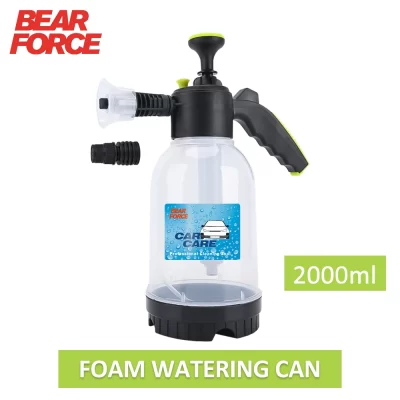 Mão Pulverizador De Espuma Pressurizada, Bomba De Mão, 2 Litros De Pressão Espuma Canhão, Bico De Espuma De Neve, Limpeza Da Janela Do Carro